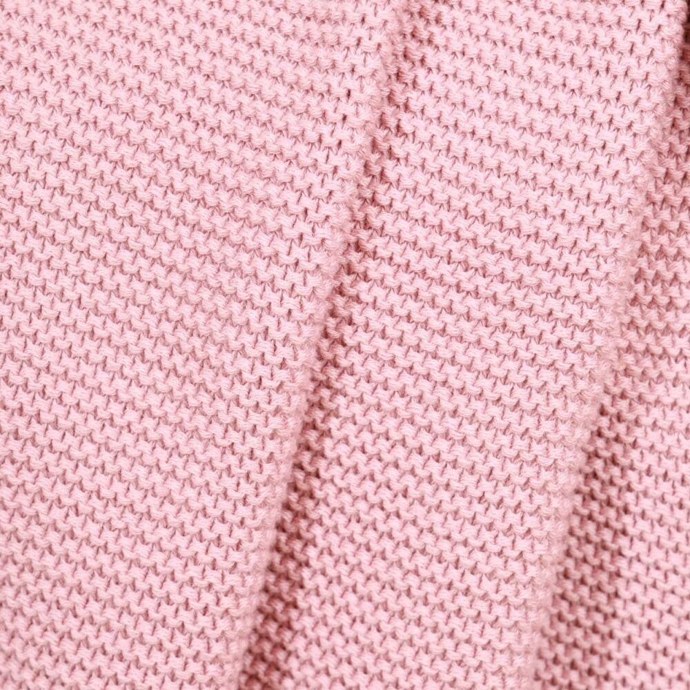 Plush Pink Knit Throw - Image 3