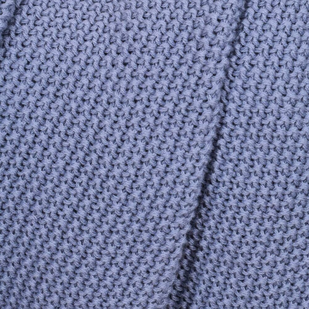 Blue Soft Knit Pattern Throw - Image 3